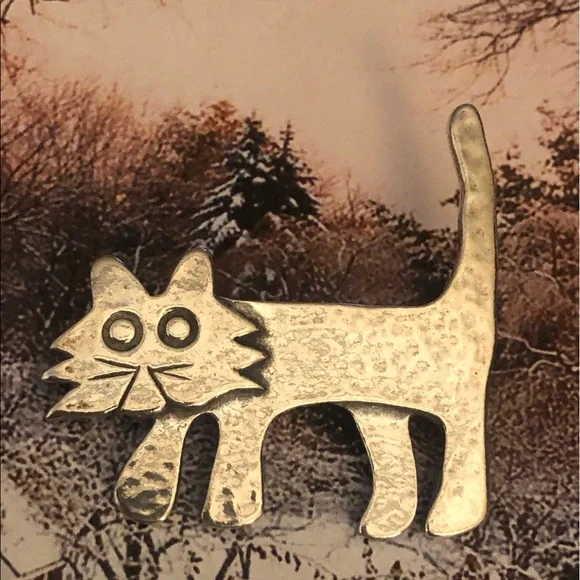 Silpada Sterling Silver Feline Pin ๐ฑ - Picture 3 of 7